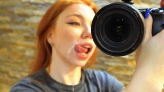 An extreme blowjob with a Russian beauty who isn’t afraid to get messy!