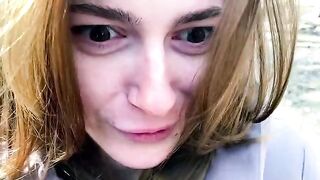 A girl was filmed as she acted like a cheap whore, fitting the raw and real vibe of outdoor scenes like those in "Camping and fucking."
